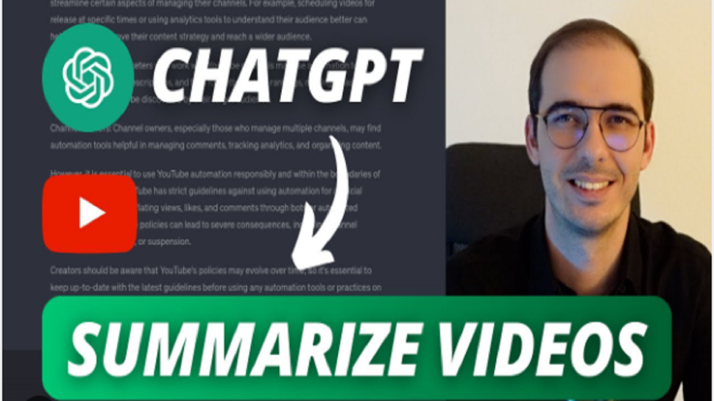 Can ChatGPT summarize videos?
