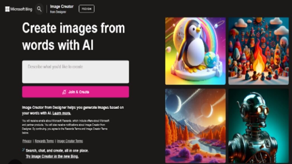 How to use Image Creator from Microsoft Designer