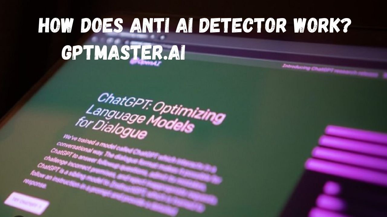 How does anti AI detector work?